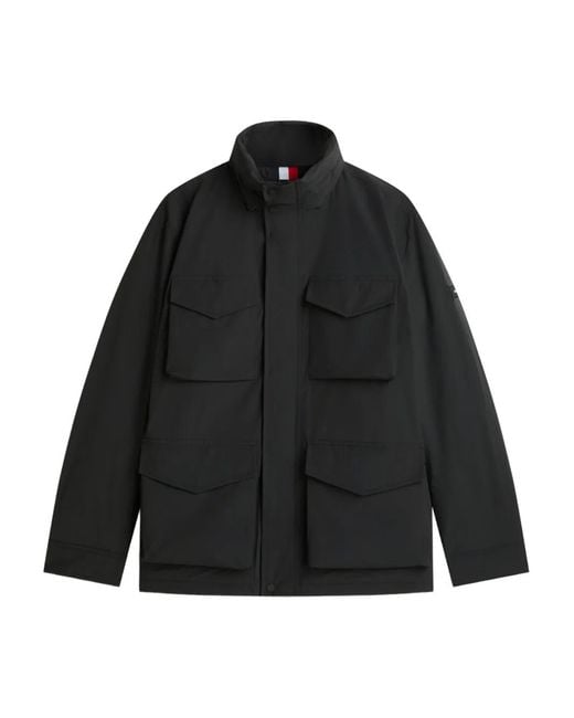 Tommy Hilfiger Black Multi-Pockets Military Jacket for men