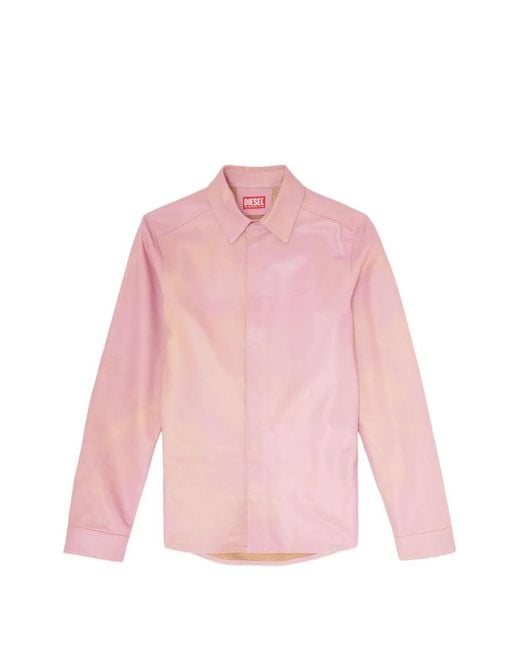 DIESEL Pink Shirt for men