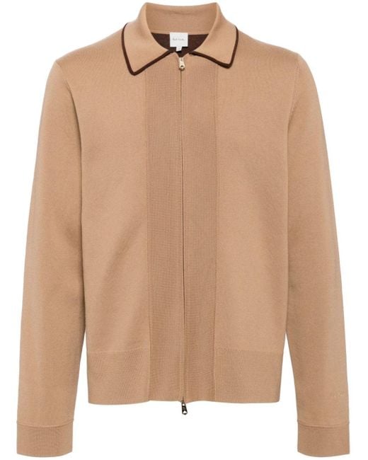 Paul Smith Natural Zip Fastening Cardigan for men