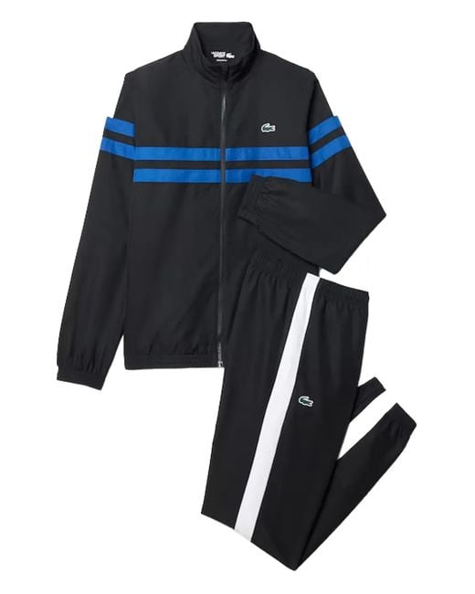 Lacoste Black Stripe-Detail Tracksuit (Set Of Two) for men