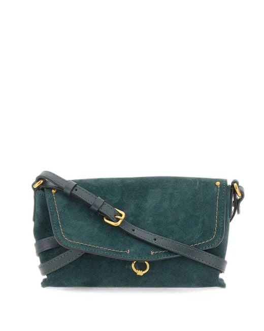 Gianni Chiarini Green Small Eugenia Leather Shoulder Bag