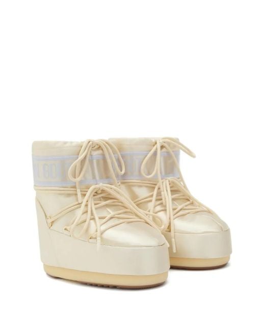 Moon Boot White "Icon" Low Pearly Boot