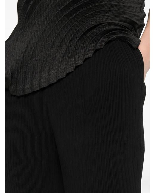 Issey Miyake Black Ribbed Trousers