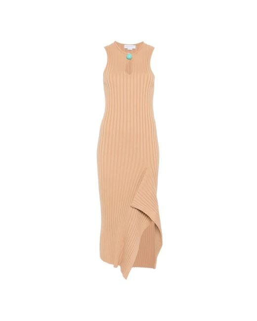 Stella McCartney White Asymmetric Ribbed Vest