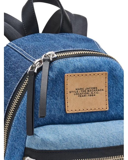 El motocicleta Biker mochila de mezclilla Marc Jacobs de color Blue