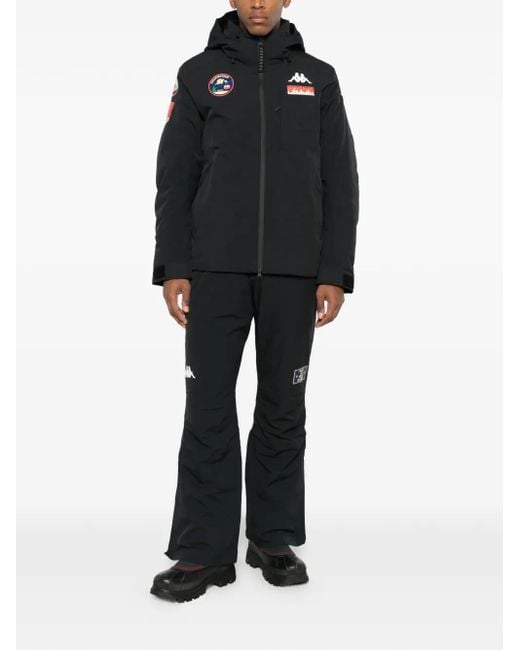 Kappa Black X Patch Trousers for men