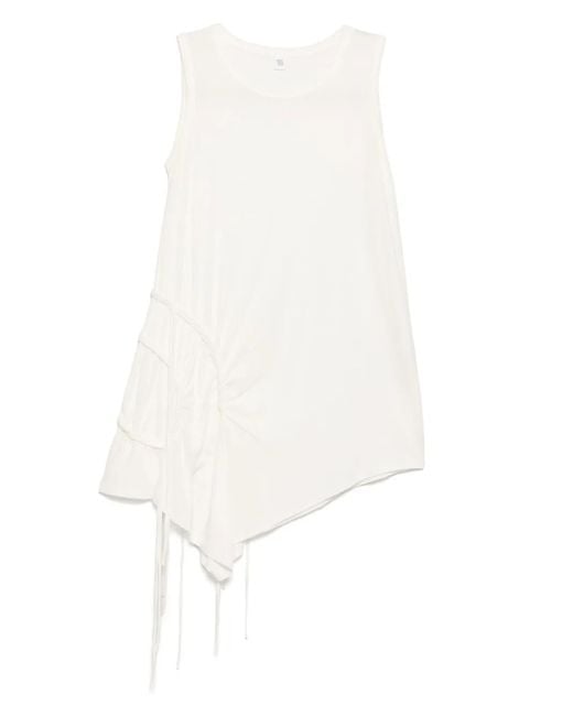 Y's Yohji Yamamoto White Asymmetrisches Oberteil
