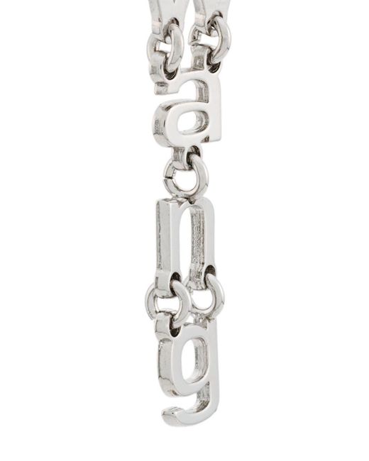 Alexander Wang Letter Logo Earrings in Metallic | Lyst
