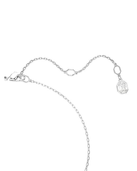 Swarovski White Dextera Dancing-Crystal Necklace