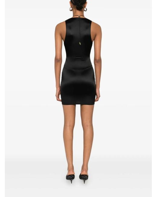 Maison Close Black French Kiss V-Neck Mini Dress