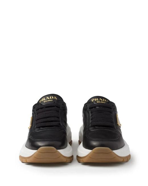 Sneakers Con Logo A Triangolo di Prada in Black