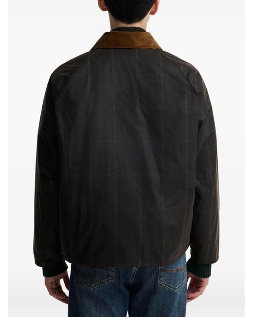Barbour Black X Paul Smith Corduroy-Collar Jacket for men