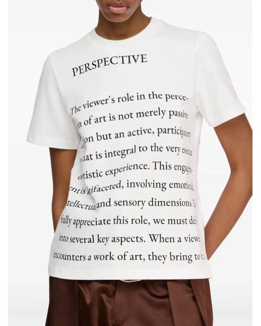 J.W. Anderson プリント Tシャツ White