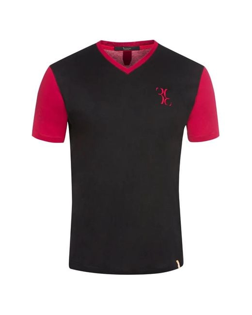 Billionaire Red T-Shirt À Col V for men