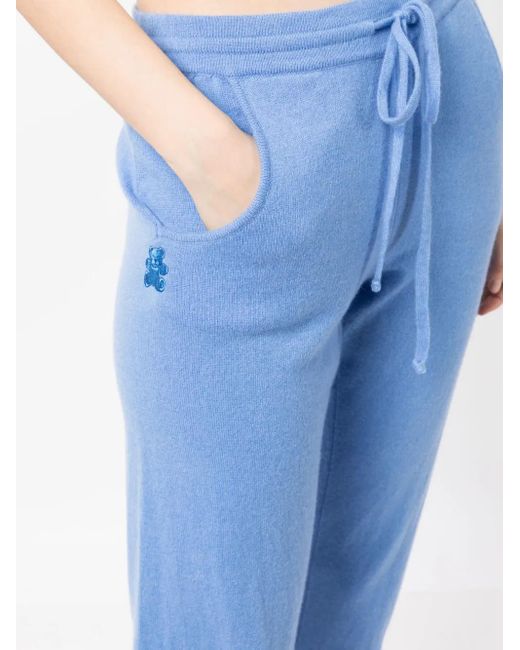 Teddy Cashmere Blue Milano Cashmere Track Pants
