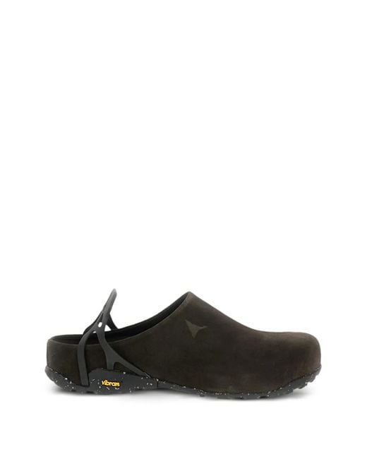 Roa Black Sandales À Découpes Au Laser for men