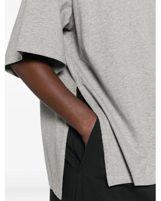 Frankie Shop Gray Anira Side-Slit T-Shirt