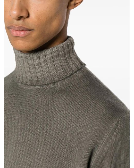 Dell'Oglio Gray Mastic Sweater for men