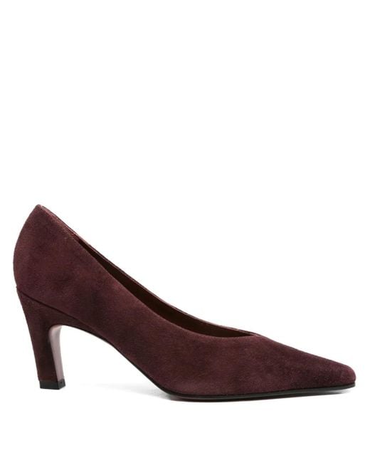 Roberto Festa Brown 70Mm Pointed-Toe Suede Pumps