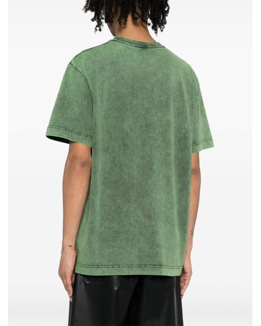 Alexander Wang Green Acid Wash T-shirt Clothing