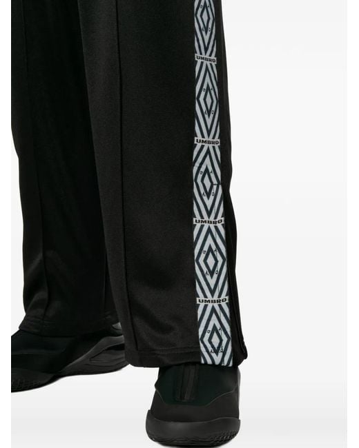 Toga Black X Umbro Logo-Embroidered Track Pants for men