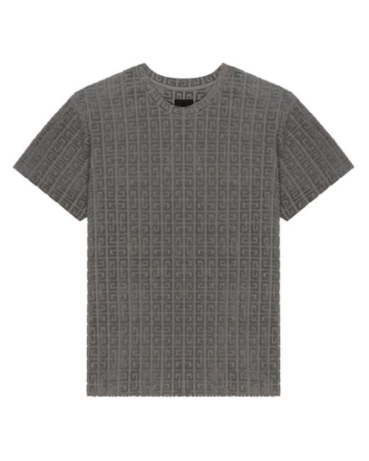 Givenchy Gray 4g Jacquard Cotton T-shirt for men