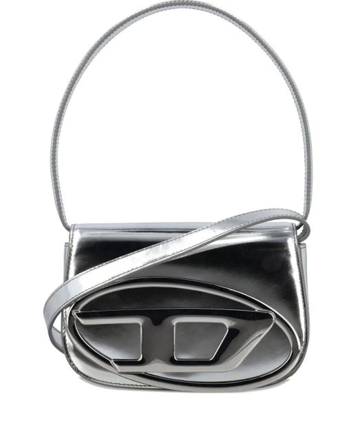 DIESEL Black Leather Shoulder Bag