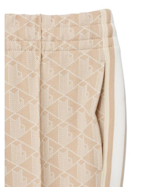 Lacoste Natural Pantalon De Jogging À Motif Monogrammé