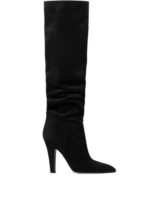 Paris Texas Black 100Mm Elsa Point-Toe Stiletto Boots