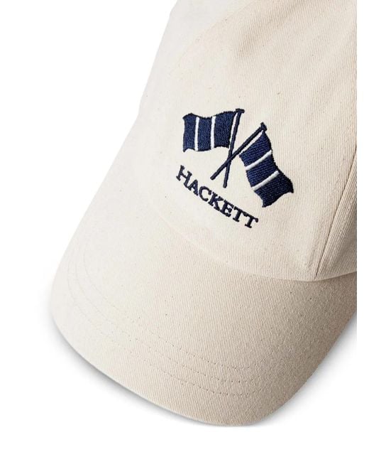 Hackett White Logo-Embroidered Cap for men