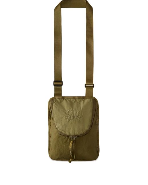 C P Company Messengertas Met Geborduurd Logo in het Green voor heren