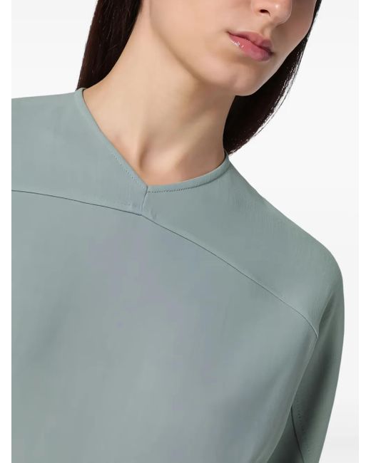 Victoria Beckham Midi-Jurk Met Asymmetrische Afwerking in het Green