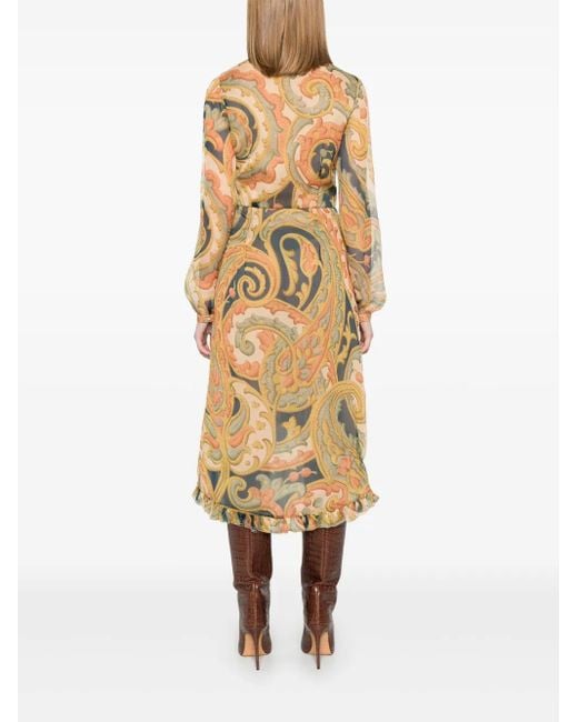 Etro Natural Luxurious Silk Mini Dress
