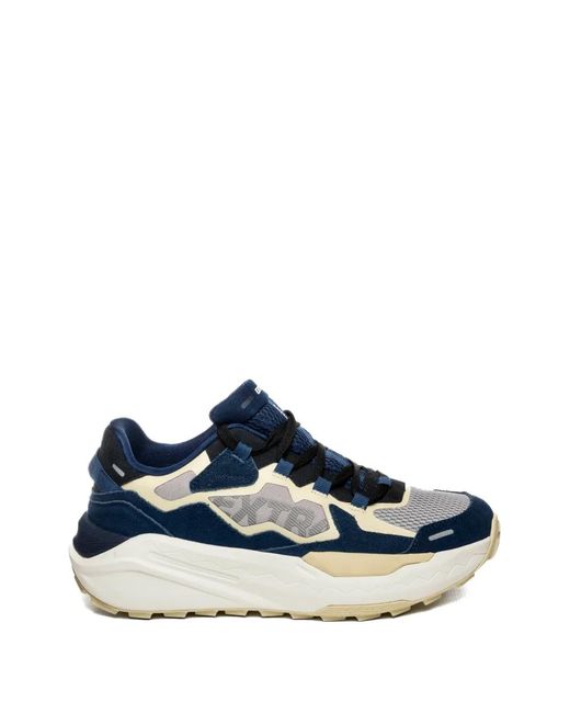 EXTR4 Blue Baskets À Empiècements En Mesh for men