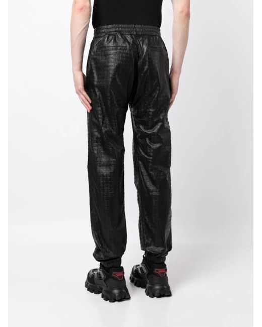 Givenchy Black Leather Trousers for men