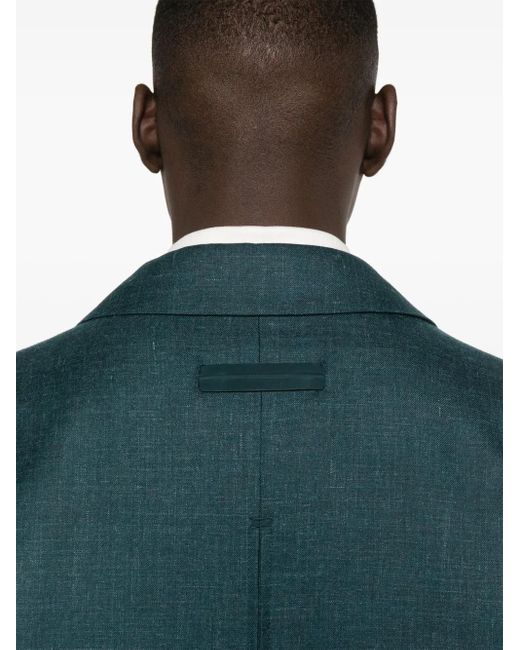 Zegna Green Twill Shirt Jacket for men