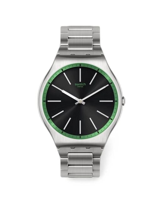 Swatch Gray Graphite 42Mm Watch for men