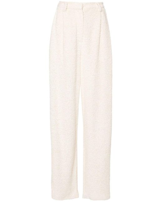 Pantalon à coupe droite Magda Butrym en coloris White