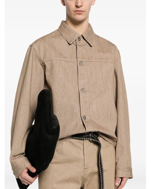 Jil Sander Natural Button Jacket for men