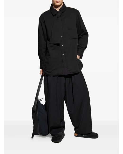 Yohji Yamamoto Black Layered Pocket Shirt for men