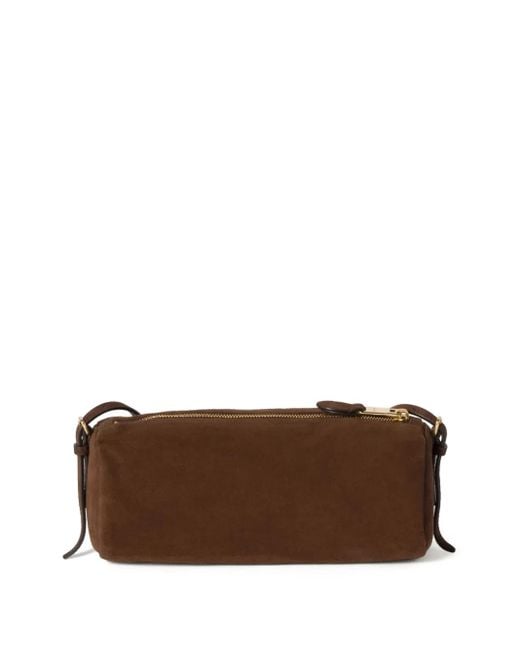 Miu Miu Brown Suede Pouch