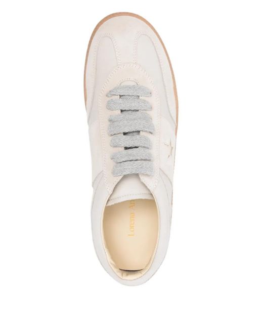 Lorena Antoniazzi White Suede Sneakers