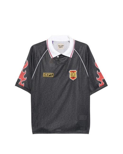 GALLERY DEPT. Blue Polo Japan Football À Imprimé Graphique