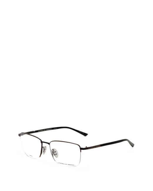 Porsche Design White Rectangle-Frame Glasses for men