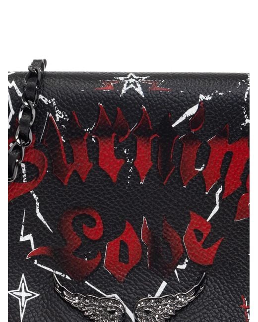 Zadig & Voltaire Black Rock Punk Clutch Bag