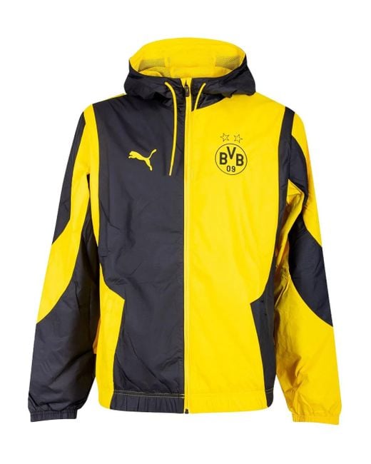 PUMA Borussia Dortmund フーデッドジャケット Yellow