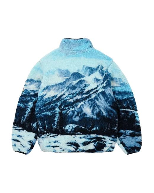 Palace Blue Appalachian Funnel Fleece Jacket for men