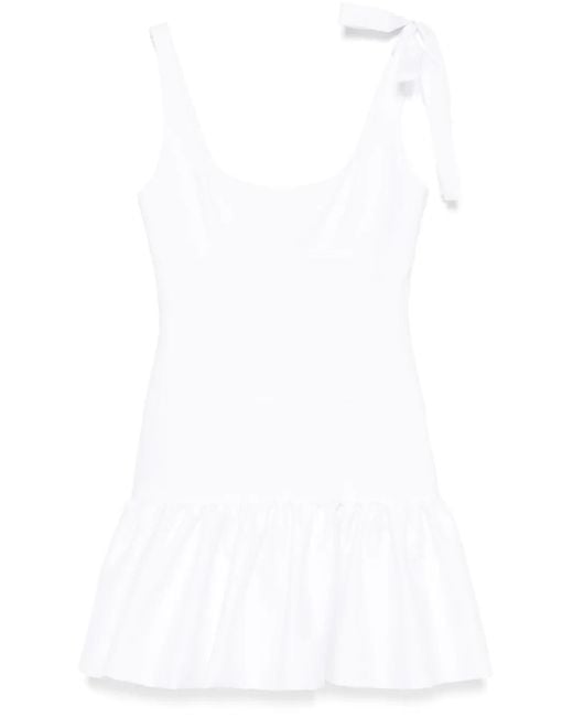 Sandro White Panelled Mini Dress