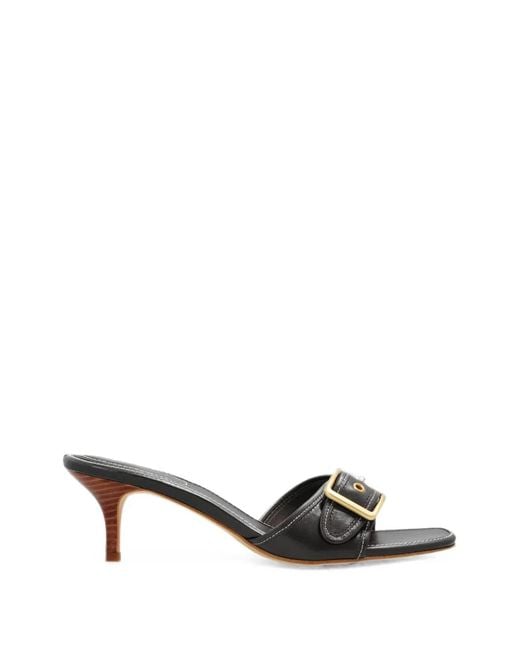 COACH Brown Margot Buckle-Detail Sandals