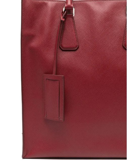 Prada Red Adjustable-Strap Tote Bag for men